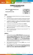 Permiso de edificación