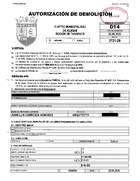 Permiso de Demolicion
