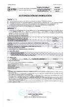 Permiso de Demolicion