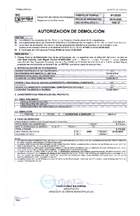 Permiso de Demolicion